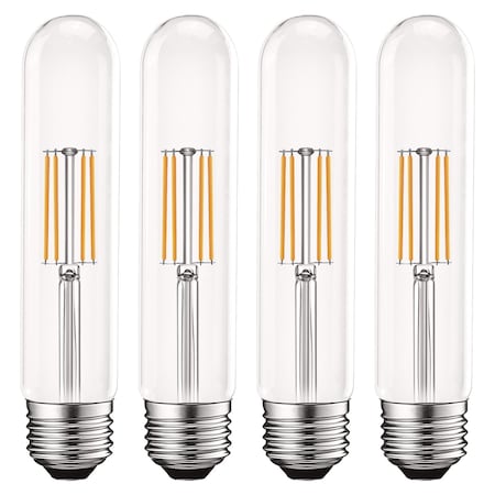 Luxrite T9 Edison LED Light Bulbs 5W (60W Equivalent) 550LM 2700K Warm White Dimmable E26 Base 4-Pack LR21625-4PK